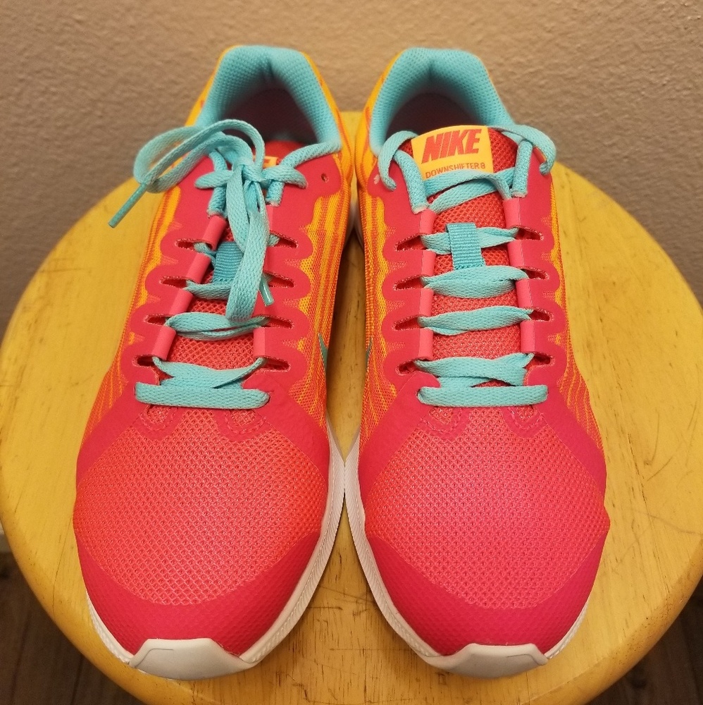 NIKE Downshifter 8 Fade GS Solar Red - Picture 6 of 8